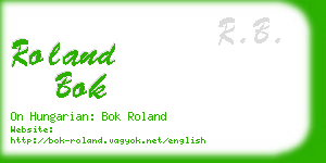 roland bok business card